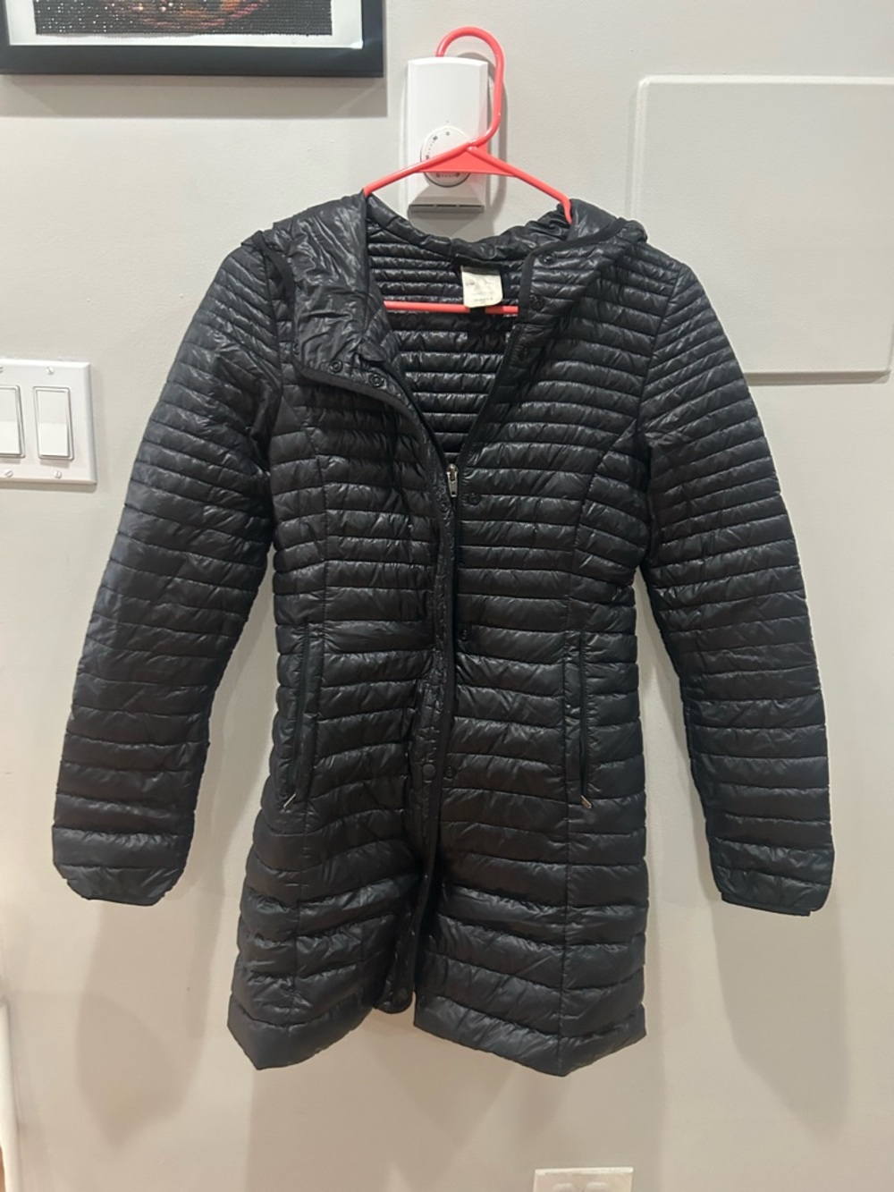 PATAGONIA ~ Women Sz XS ~ Lightweight Fiona Down Puffer Parka ~ Hooded ~